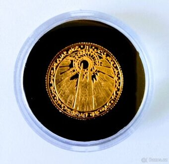 Zlatá medaile Magická Praha Staroměstský Orloj 2g Au 585