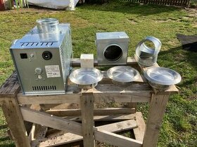 Sestava ventilátoru ke krbové vložce