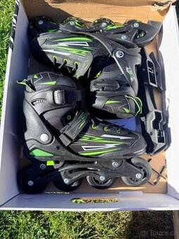 Brusle 2v1 in-line a brusle na led vel. 37-40