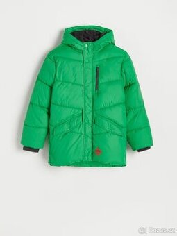 Zateplená bunda s kapucí 158 cm