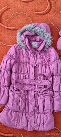 Dívčí zimní bunda/ kabátek vel.152 - 1