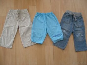 Set kalhoty + tenké džíny + 3/4 kalhoty kluk 92/98