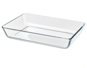 IKEA" MIXTUR Zapékací/servírovací mísa, čiré sklo, 35x25 cm
