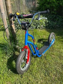 Yedoo Čtyřlístek Mini koloběžka - modrá Myšpulín