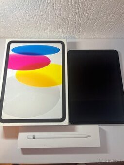 iPad 10.gen 100% baterie + apple pencil 1, záruka