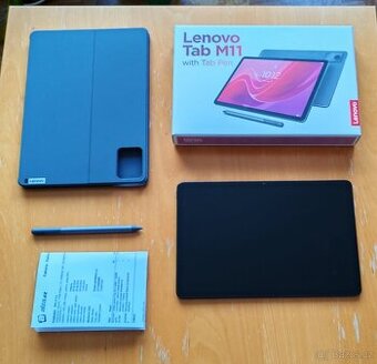 Lenovo Tab M11 + stylus + pouzdro + 14 měsíců záruka