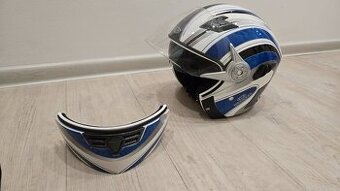 Moto helma s odnímatelným lícem Worker - S 55-56 cm