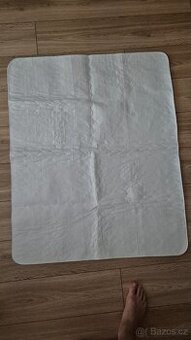 Pratelná absorpční podložka pro psy bílá 110 x 90 cm