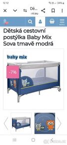 Prodej dětské cestovní postýlky