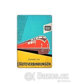 plechová cedule: Deutsche Bahn 1963