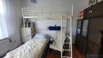 Vyvýšená postel IKEA, zvýšená postel, vysoká postel, palanda