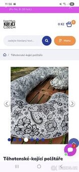 Těhotenský a kojící polštář 2v1