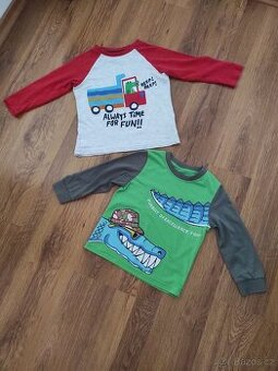 Trička s dlouhým rukávem vel. 98
