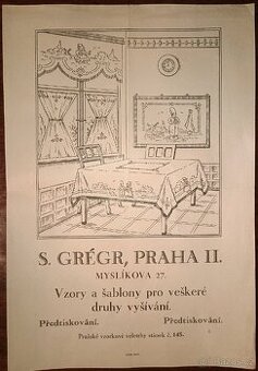 Reklamní firemní plakát veletrhu Praha,1920+