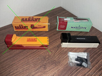 Plničky dutinek, popelníky, zapalovače a obal na cigarety