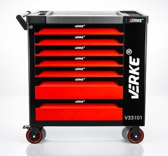 Dilenský vozík 7 zásuvek + boční skřínka