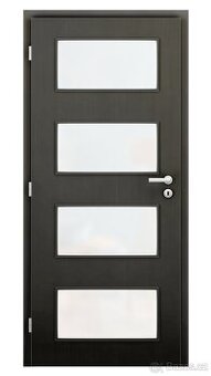 Dveře prosklené dekor Wenge - 80P - nové