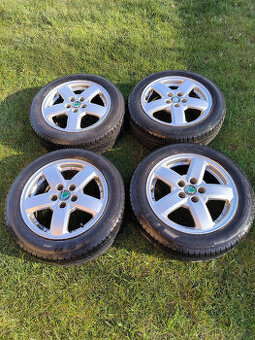 4 org. ALU kola ŠKODA 15´, 5x100 185/60/15 RAPID, FABIA