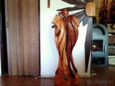Dřevěná socha - Divadelní můzy - 1