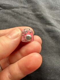 Růžový fotoaparát přívěsek na Pandora náramek