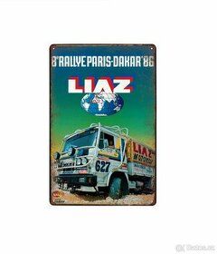 plechová cedule - Liaz: Rallye Paris-Dakar 1986