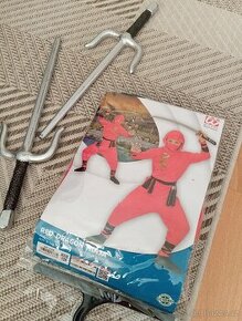 Dětský kostým Ninja - velikost 128 - 1