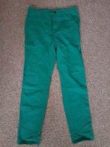 Chlapecké plátěné kalhoty Reserved-zelené  vel.158