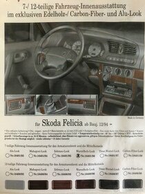 Škoda Felicia - dřevěný dekor