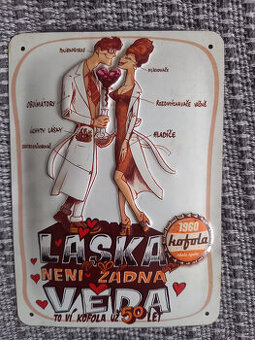 Plechová cedulka cofola