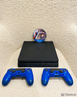 Sony Playstation 4 PS4 Slim 500GB + 2 ovl