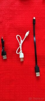 Kabely micro USB, 3 kusy použité.