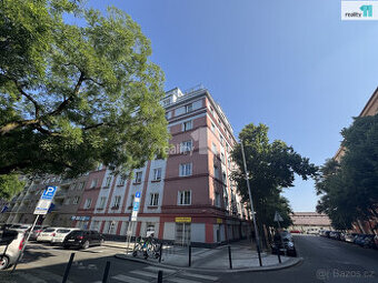 Pronájem bytu 2+kk/T, 76.5 m2, částečně zařízený, cihla, Pra