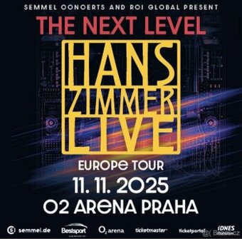 Hanz Zimmer 2x vstupenky u pódia VIP LEGEND 11.11.2025