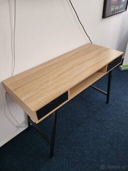 Psací Stůl Loft 120cm Dub Sonoma/Černá