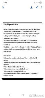 Ratanová sedací souprava