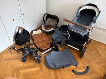 kombinovaný kočárek Gesslein + příslušenství
