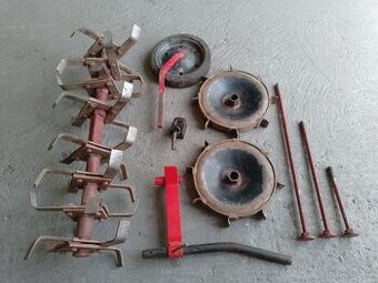 Vari rotavator, kypřící nože, radlička proorávací kola, osy,