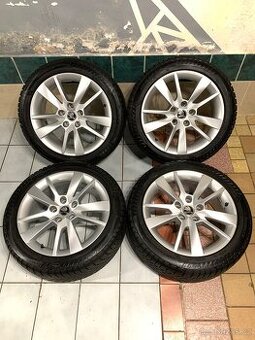 Alu kola Škoda R17 5X112 NOVÉ ZIMNÍ PNEU 225/45 R17 TRIUS