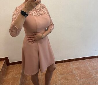 Společenské šaty vel. M starorůžové