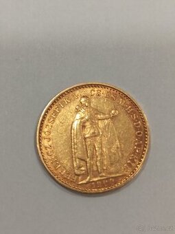ZLATÁ MINCE UHERSKÁ 20 KORUN r.1900