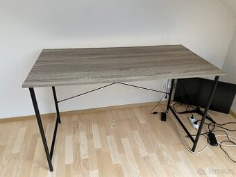 Psací stůl VANDBORG 60×120 barva světlého dubu/černá