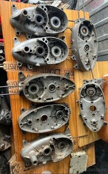 JAWA 50 KARTERY a kryty spojky v  nálezovém stavu