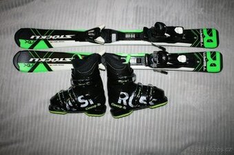 lyže Stockli RX 90 cm , lyžáky Rossignol