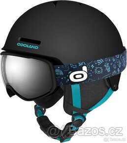 Nová dětská chlapecká lyžařská helma + brýle