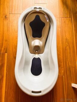 VELKÁ Dětská vanička (pro dvojčata) s novorozeneckou podložk