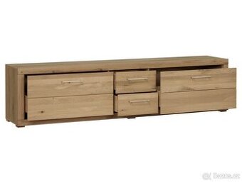 Televizní stolek divoký DUB masiv - BERLIN