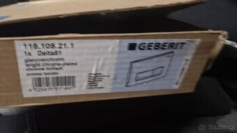 Geberit delta 51 černé lesklé tlacitko