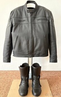 Pánská kožená bunda BOS na moto vel. XXL