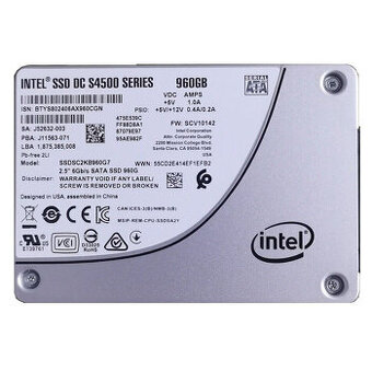 vice ksů SSD Intel 240 480 960 GB SATA 2.5 DC 4500 A D3 4610