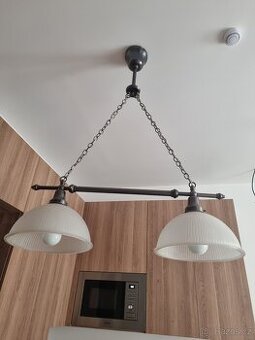 Závěsná retro pendulum lampa - 2 světla